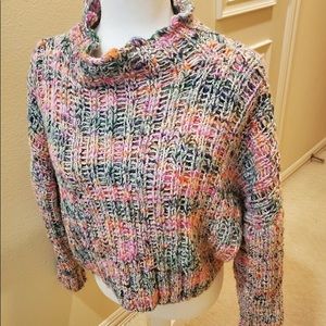 SUPER CUTE FREE PEOPLE COLORFUL WARM SWEATER